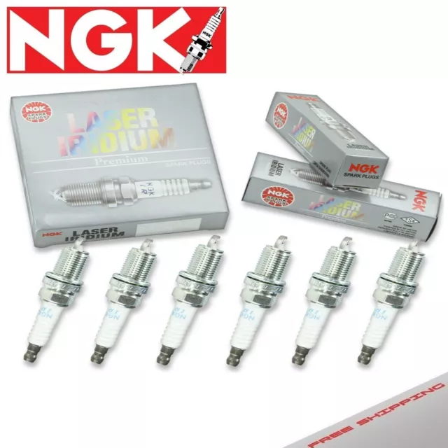 6 x Spark Plugs Made in Japan NGK Laser Iridium 4867 IFR6B-K 4867 IFR6BK Tune Up