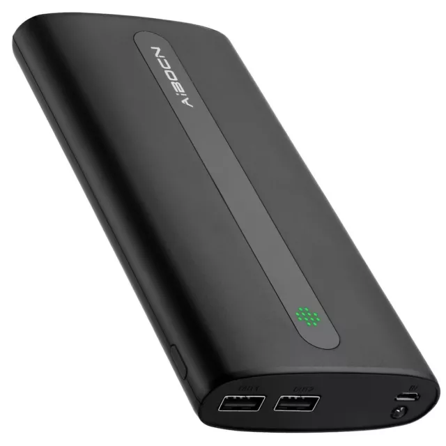 Aibocn Power Bank 20000mAh Portable Charger with Flashlight for iPhone, Galaxy,