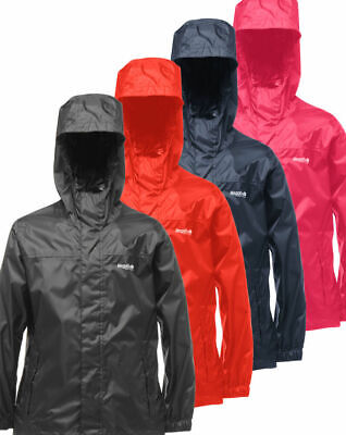 Regatta Kids Boys Girls Lightweight Packaway Waterproof Jacket Rain Coat RRP £25