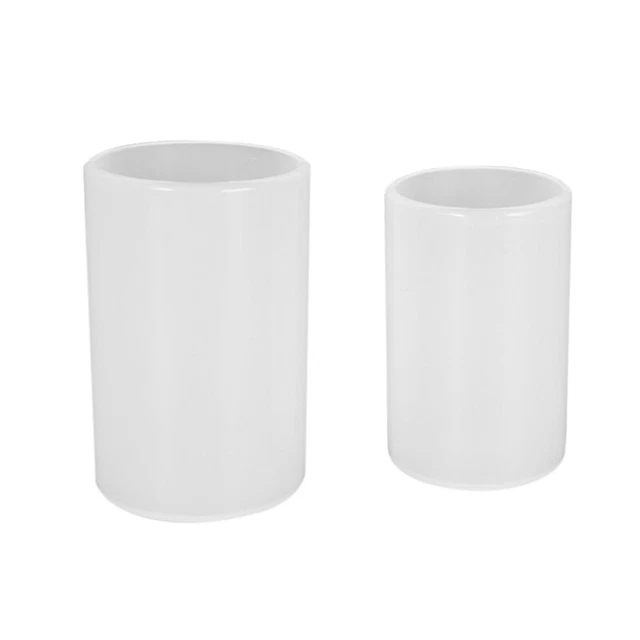 Moldes de velas cilíndricas de 2 tamaños molde de silicona para fabricación de velas, vela de pilar S2F2