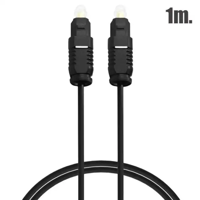 Toslink Câble Fibre Optique Audio Numérique 1m M/M Hifi Sound Fibre Optique...