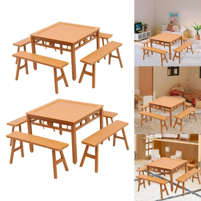 Ensemble De Mobilier Miniature Pour Poupée – Années 1930/40 – Occasion