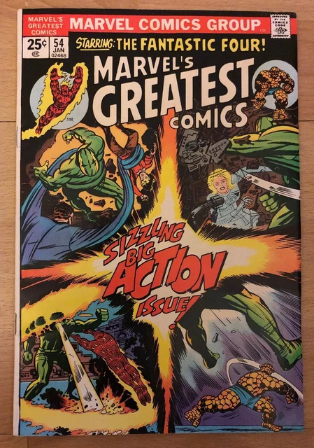 Marvel’s Greatest Comics #54 Starring Fantastic Four Lee/Kirby High-Grade