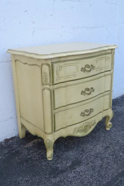 French Shabby Chic Painted Nightstand Side End Bedside Table 3963