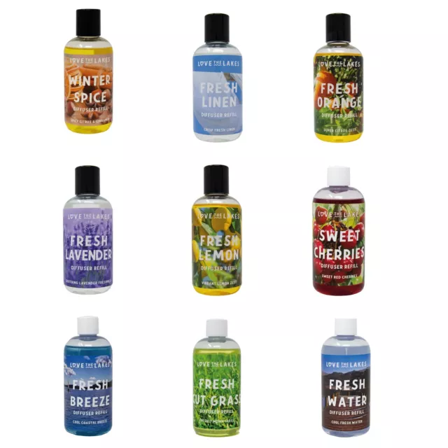 Love the Lakes 'FRESH' Reed Diffuser Refills 200ml - Various Fragrances