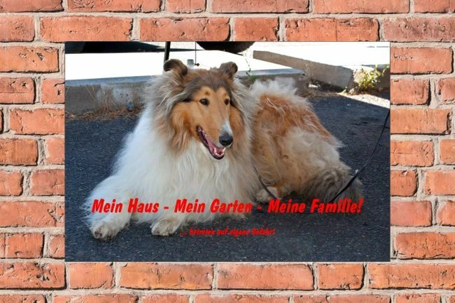Warnschild „Achtung Schäferhund“ – 30x20 Cm Aus Aluverbund, Wetterfest & Kratzfest