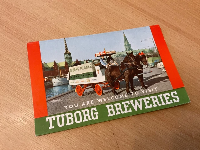 1950’S Tuborg Lager  Breweries Copenhagen  Invitation Card As Shown