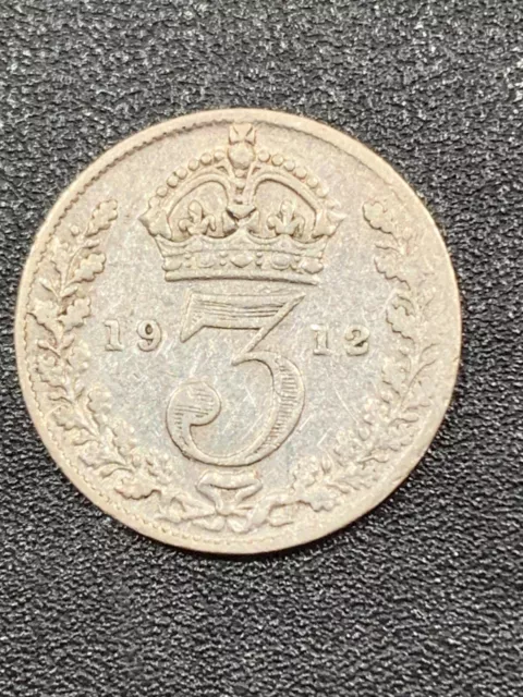 1912  Great Britain  3 Pence  KM# 813  lot # 1725