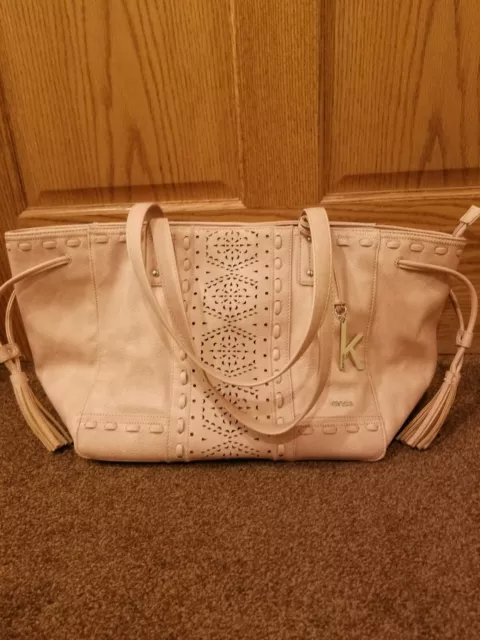 KENSIE Large Blush Pink Tote Handbag Purse