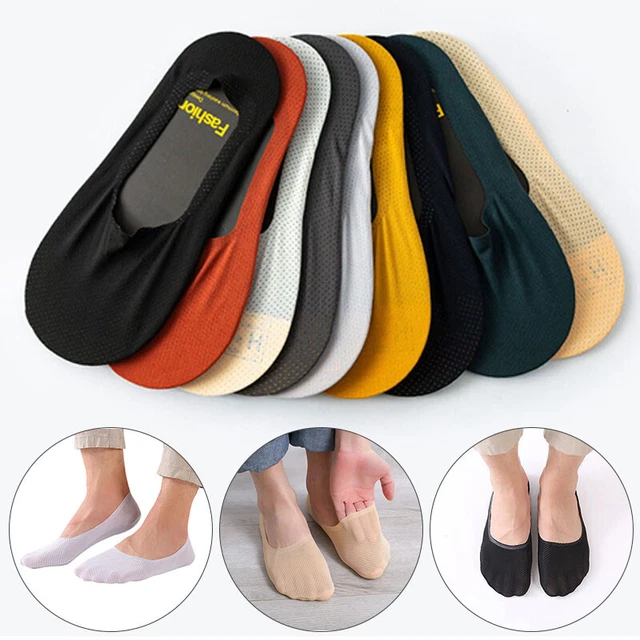 1Pair Men Women Breathable Invisible Socks Anti Slip Trainer Shoe Liner Gym Sock