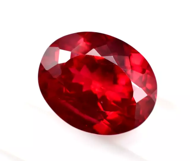 11.25Ct Natural Mozambique Rojo Sangre Rubí Certificado Oval Corte Piedra...