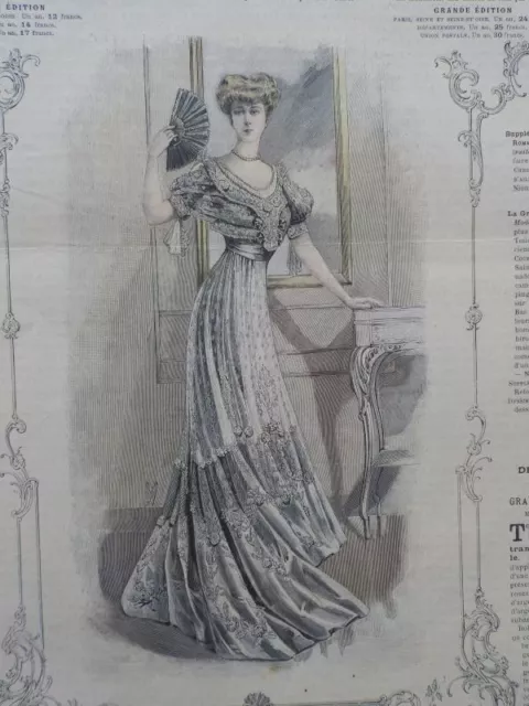 JUGENDSTIL und MODE aus Paris: La Mode Illustrée. 33-1906. Perlen / Beilage