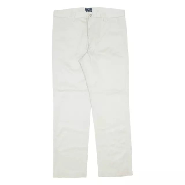 DOCKERS D1 Khaki Mens Trousers Cream Slim Straight W36 L32