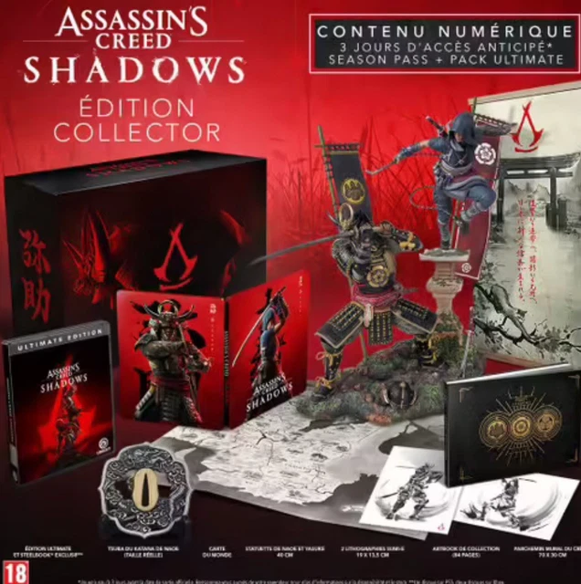 Coffret Collector Assassin's Creed Shadows - PS5 - Neuf Scellé - Édition Limitée