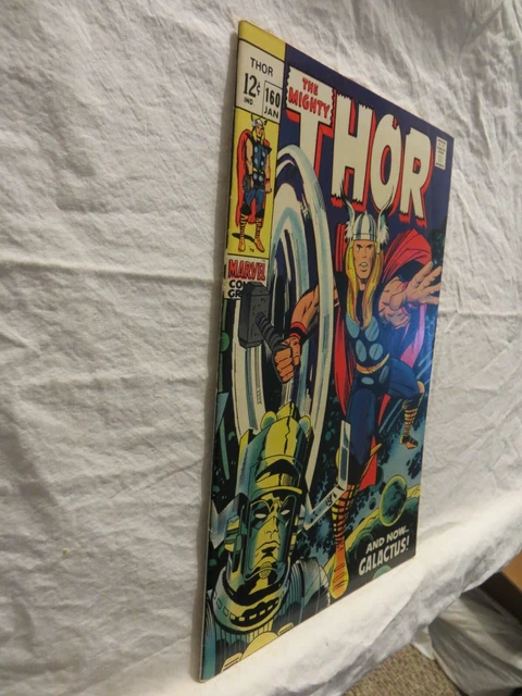1969 Mighty Thor Comic Book..vol.1..No.160..Marvel..galactus..high-Grade Silver! 4