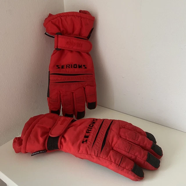Serious Gore- Tex Ski Snow Boarding Red Gloves Ladies Large