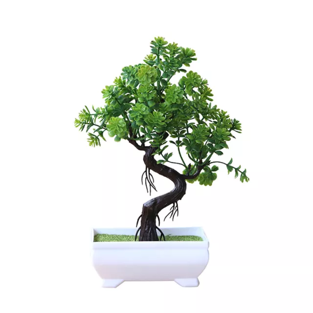 Artificial Potted Tree Bonsai Simulation Plant Home Decor Table Centerpieces 85