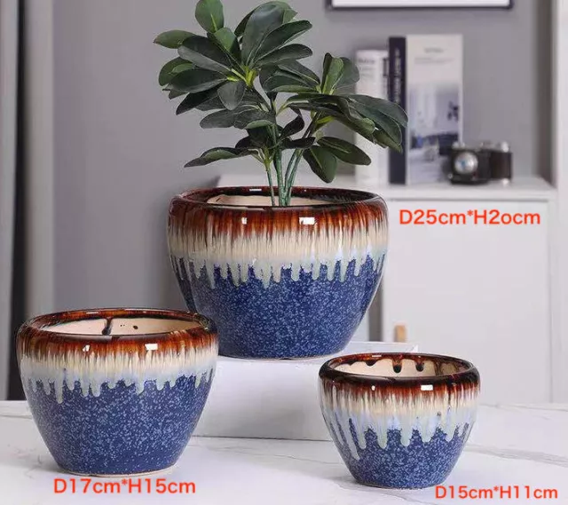 Heavy Pots Hand Made Pottery Ceramic Flower Plant Pots 028-1