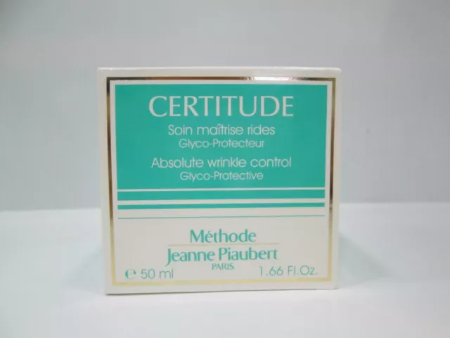 " JEANNE PIAUBERT - Paris " CERTITUDE Soin Maitrise Rides Glyco-Protecteur 50ml