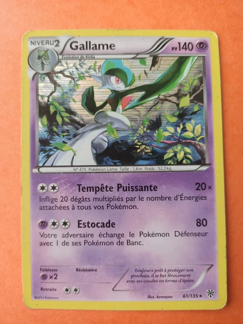 Carte Pokémon Holo Gallame 61/135 NB Tempête Plasma FR