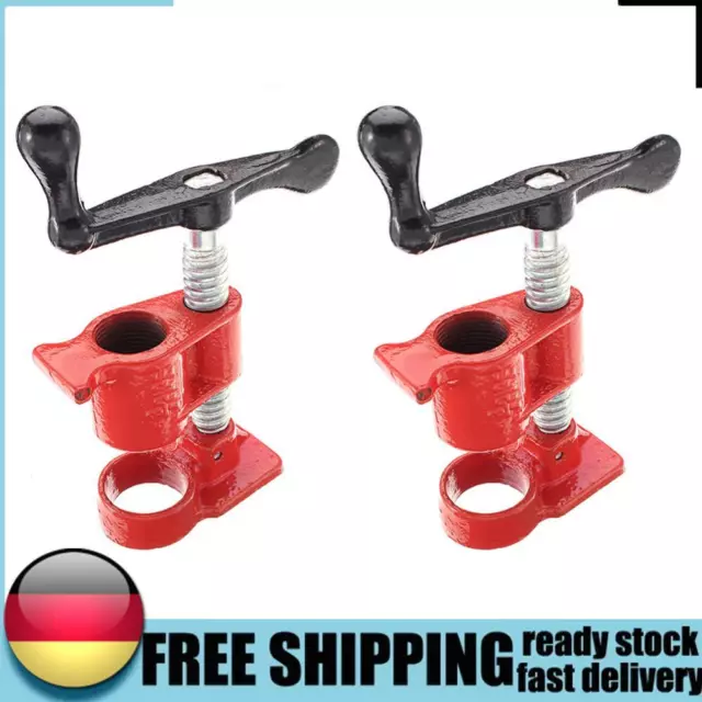 Heavy Duty Pipe Clamp Quick Release Wood Gluing Pipe Fixture Woodworking Tools D