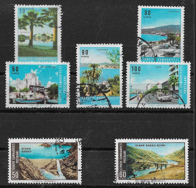 g695 TÜRKEI/ Landschaften MiNr 1999/2003+2008/09 o