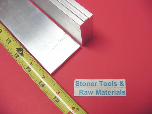 4 pieces 1/4" X 2" ALUMINUM 6061 FLAT BAR 14" long T6511 Extruded Mill Stock