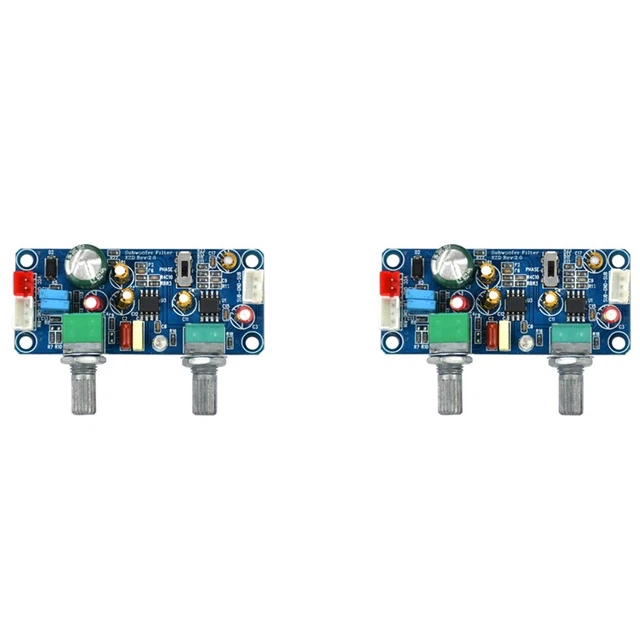 Carte Préamplificateur Caisson Basses Annadue 12V - Module Filtre Passe-Bas Stéréo HiFi
