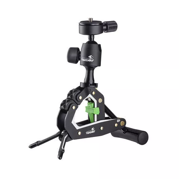 Takeway T2 Clampod Tripod With Stand Ball head and Phone Holder for Streamers