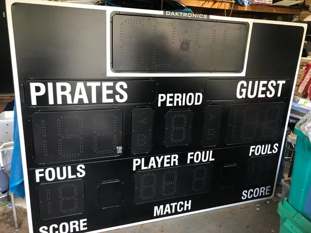 (2) Daktronics basketball scoreboards (2) Daktronics basketball scoreboards