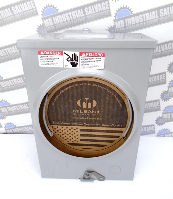 Milbank - U7487 RL TG KK BLG - 125 Amp Mètre Boîte Douille Ringless -125A 4T RL
