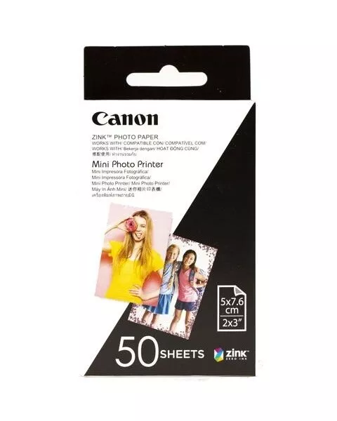 Canon MPPP50 2" x 3" Zink Mini Photo Printer Paper 50 Sheets