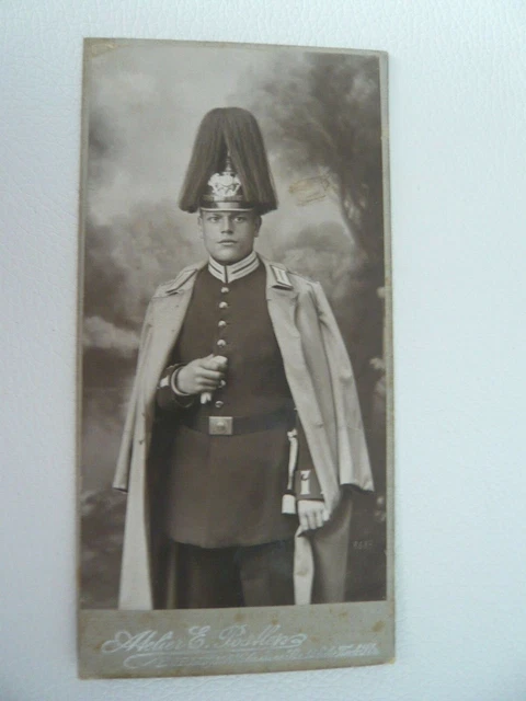 CDV Foto, Offizier, Füsselier (?), Berlin, Pickelhaube