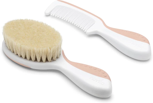 Set Di Pettine E Spazzola In Legno Kiokids Per Neonati E Bambini: Antistatico, Delicato E Naturale