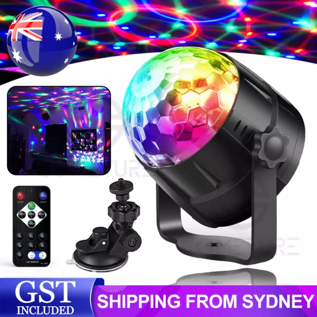 USB RGB LED Disco Ball DJ Party Light Effect Strobe Remote Auto Sound Activated