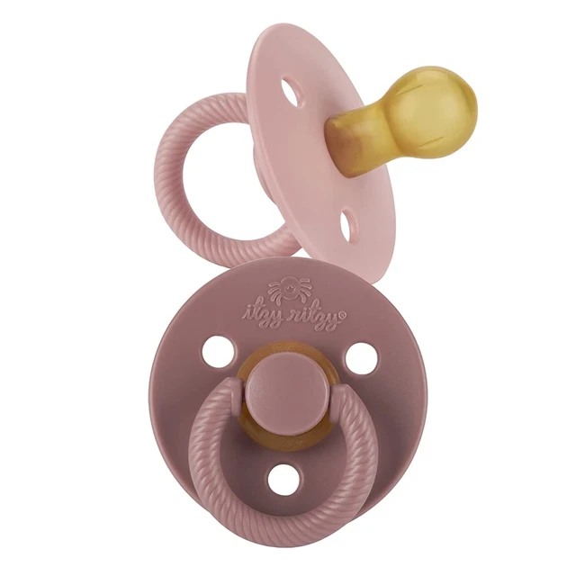 Itzy Ritzy Natural Rubber Pacifiers, Set of 2 – Natural Rubber Newborn Pacifiers