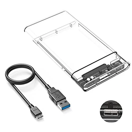 USB 3.0 Boîtier Disque Dur 25" Boitier Externe Disque 5Gbps pour SATA HDD et ...