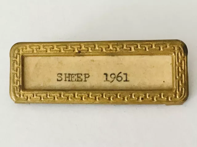 Los Angeles County Fair Sheep 1961 Award Medal Pin Badge Rare Vintage (A2)