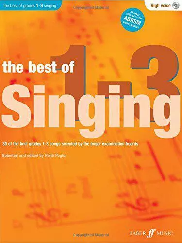 The Best Of Singing Grades 1-3 (High Voice) by Heidi Pegler, NEW Book, FREE & FA