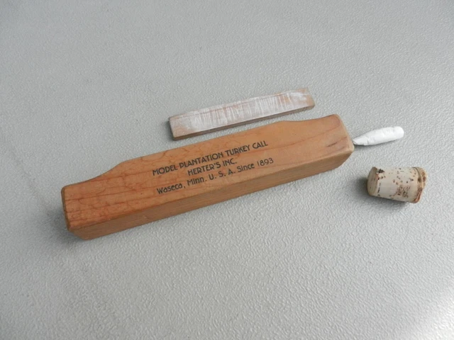 Vintage Herter's Inc. Plantation Turkey Call Waseca Minn Used Made of Wood Vintage Herter's Inc. Plantation Turkey Call Waseca Minn Used Made of Wood
