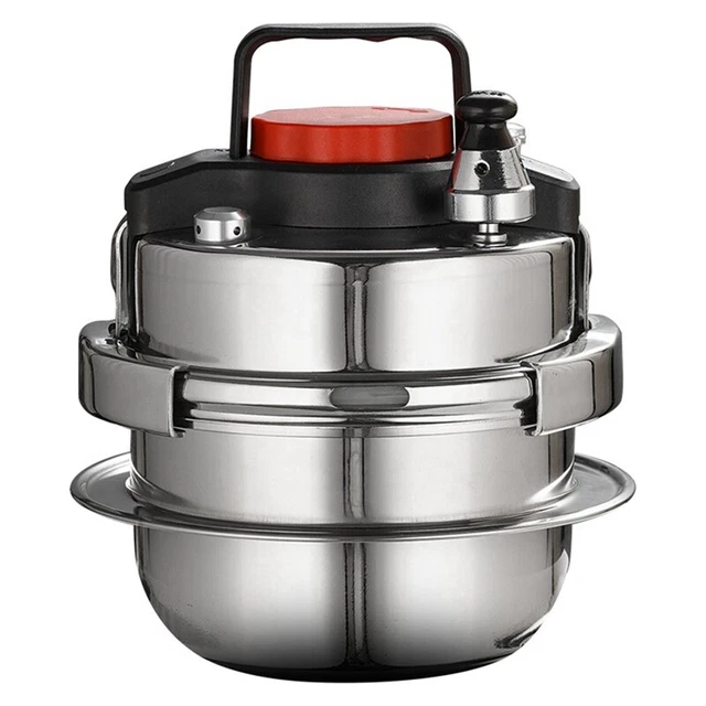 Stainless Steel Outdoor Camping Portable Pressure Cooker Household Pressure Y6A8