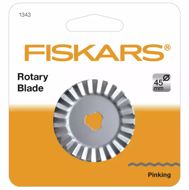 Fiskars Rotary Blade Cutter Pinking Cutting 45mm Cutting Fabric Single Blade