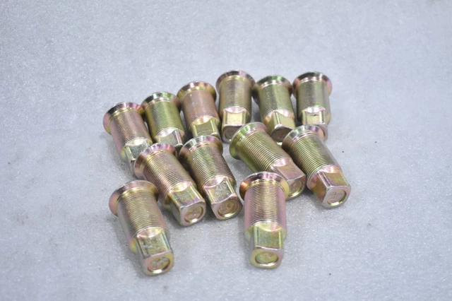 Budd Dual Wheel Inner Lugnut 8 R Right Hand Thread, 2-1/2" Length (Lot Of 4)