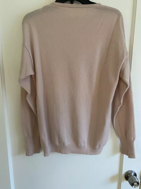 La Garçonne Moderne Cashmere Crewneck Sweater Baby Pink Size xs 2