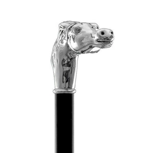 Bastone Da Passeggio In Legno Di Palissandro Con Manico In Ottone A Forma Di Cigno, Stile Vittoriano, 91 Cm