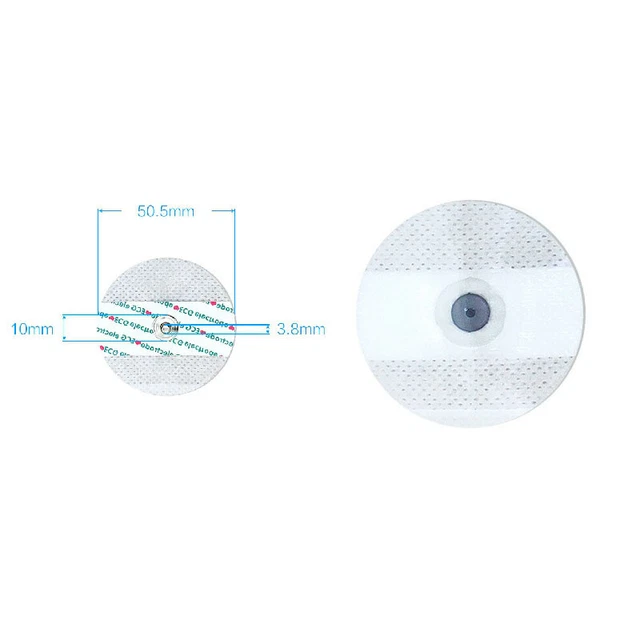 Disposable Dynamic ECG  Electrode Patch Type A 3-lead  fit for ECG/EKG machines