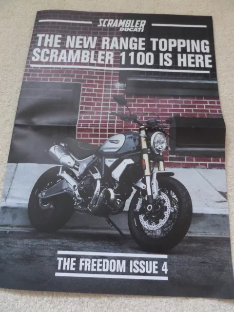 Ducati Scramble Range Motorcycle Sales Brochure 2018 - A2 Large Format