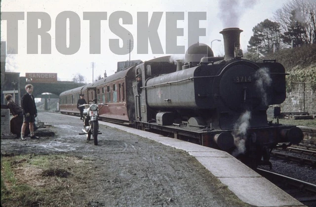 Neath Riverside 35MM SLIDE BR British Railways Steam Loco 3714 Class 5700 Neath ...