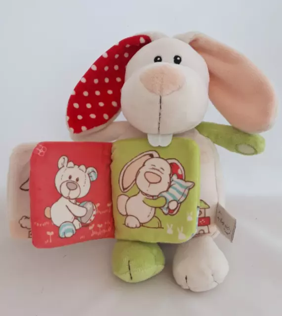 NICI - My First Nici - Plüschbuch Hase 28cm mit Buch figürlich 35957 NEU