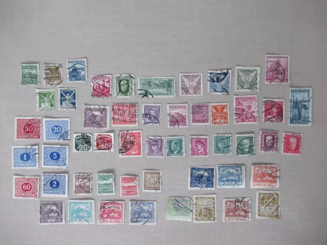 Lot timbres Stamp TCHECOSLOVAQUIE  oblitérés L9